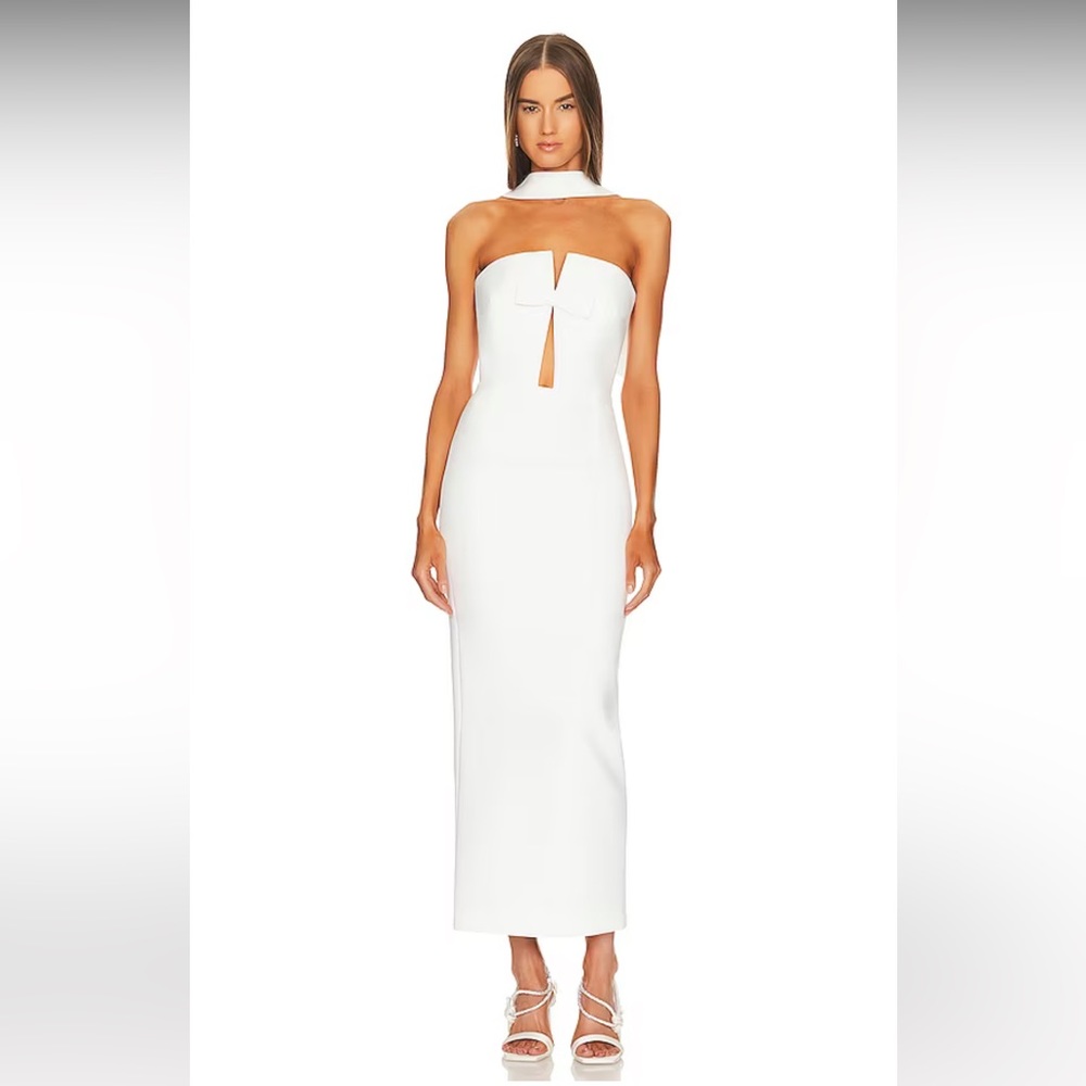 Holly Dress in Temple White